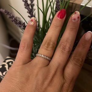 Jared White Gold Diamond Wedding Band